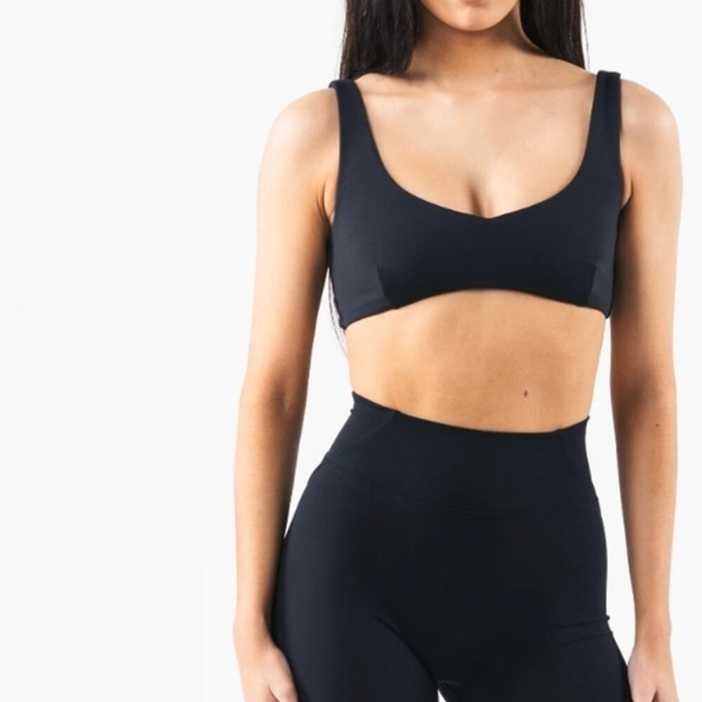 Alphalete Women's Pewter Gray Aura Contour Sculpt Bra Size XL